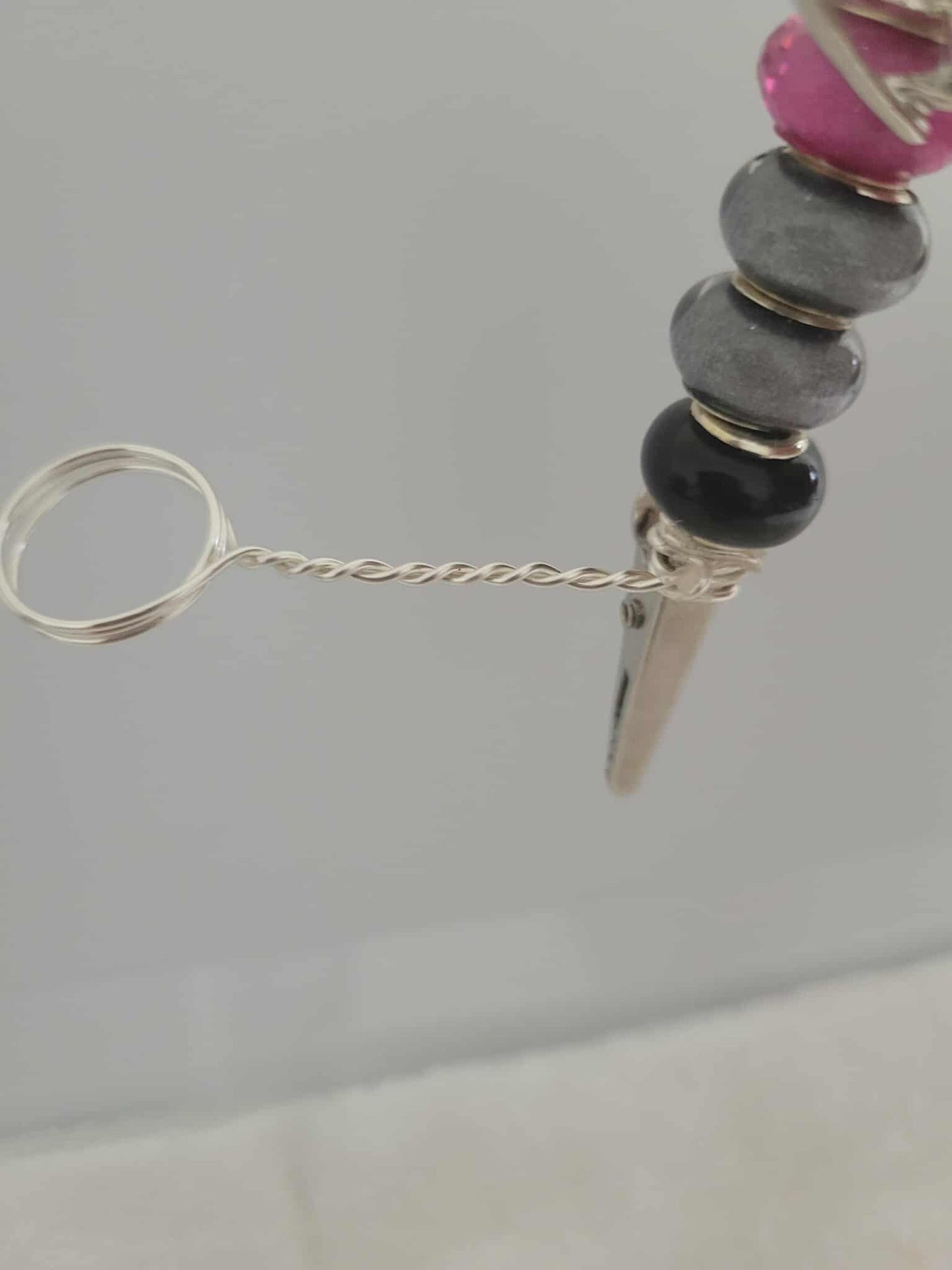 "Webbed Glamour: Handcrafted Spider-Themed Smoking Clip with Sparkling Elegance"
