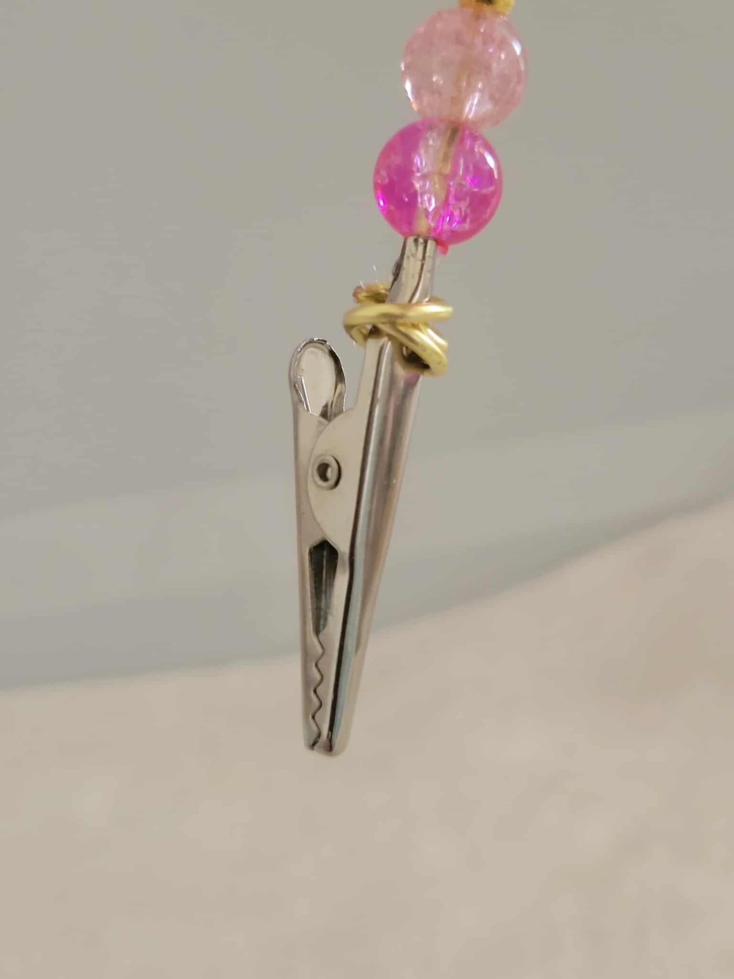 "Pink Lounge Lizard Roach Clip"