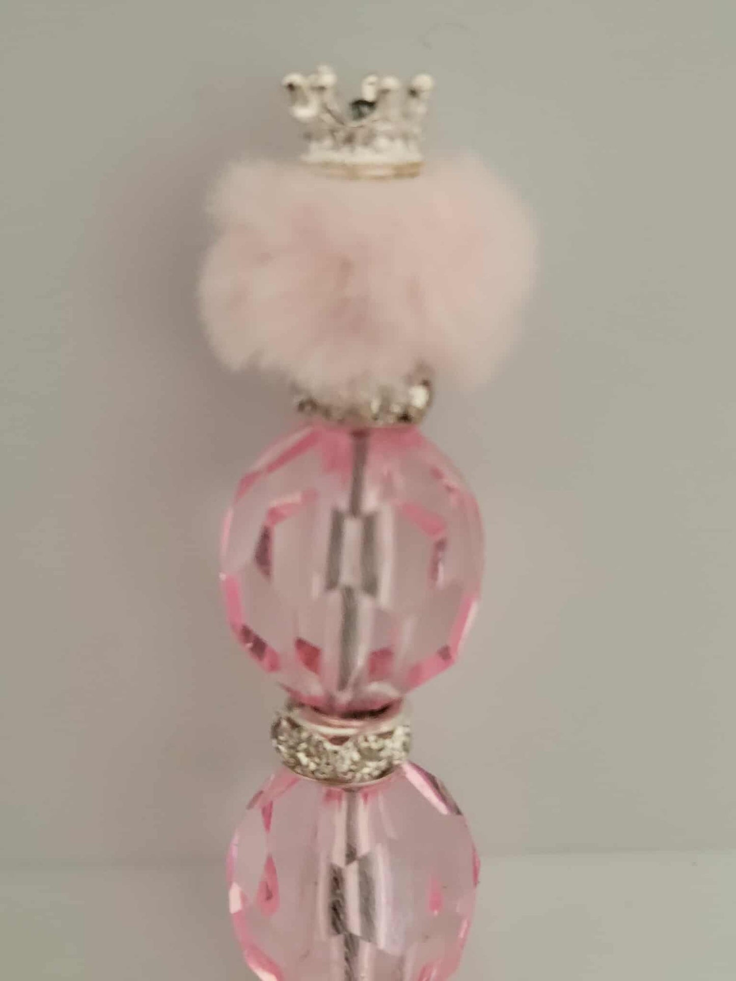 “Pink Crystal Puff Princess Roach Clip”