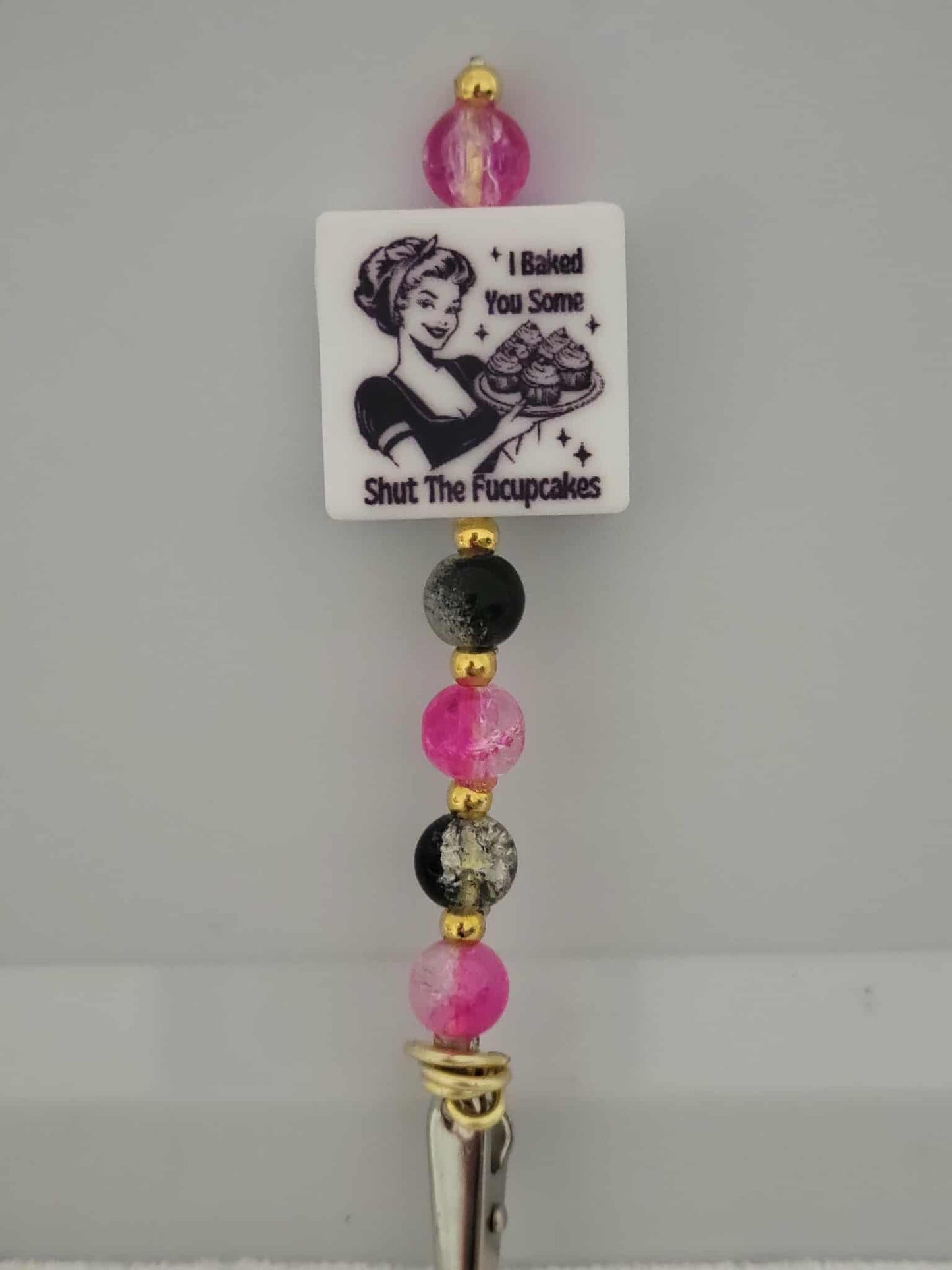 Shut the F*ckupcakes Roach Clip – Pink Sass & Retro Class