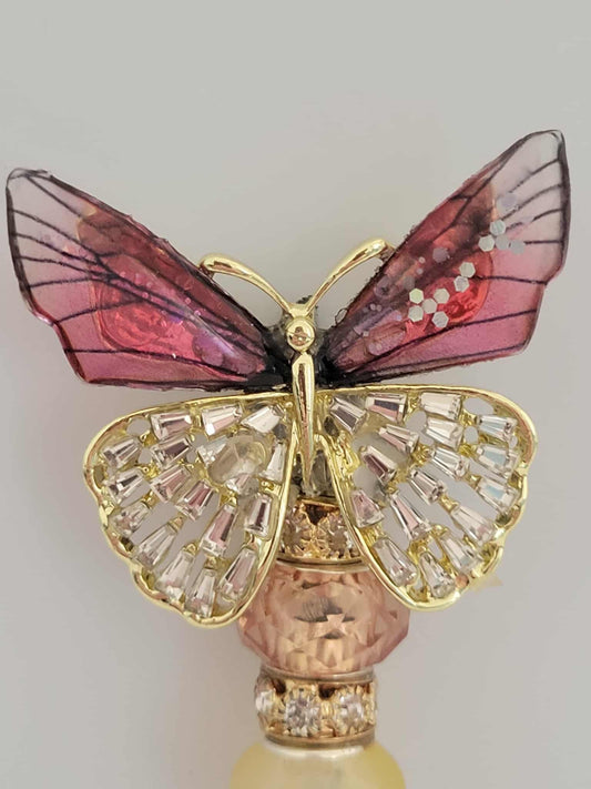 Golden Hour Butterfly Roach Clip