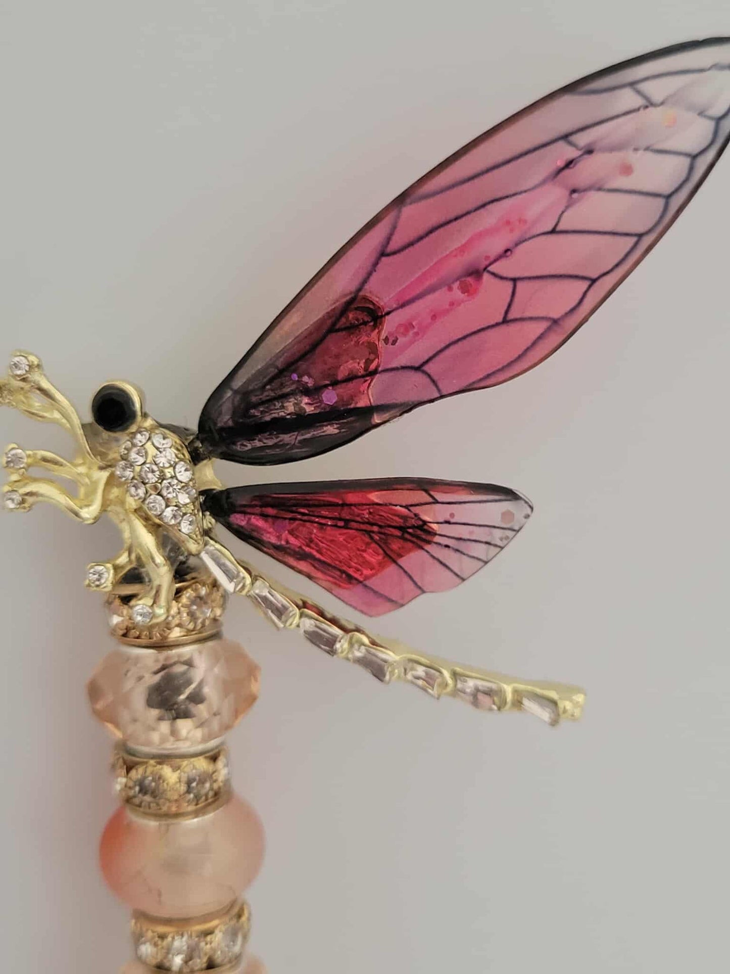 Rose Wings Dragonfly Roach Clip - Fairy Joint Holder