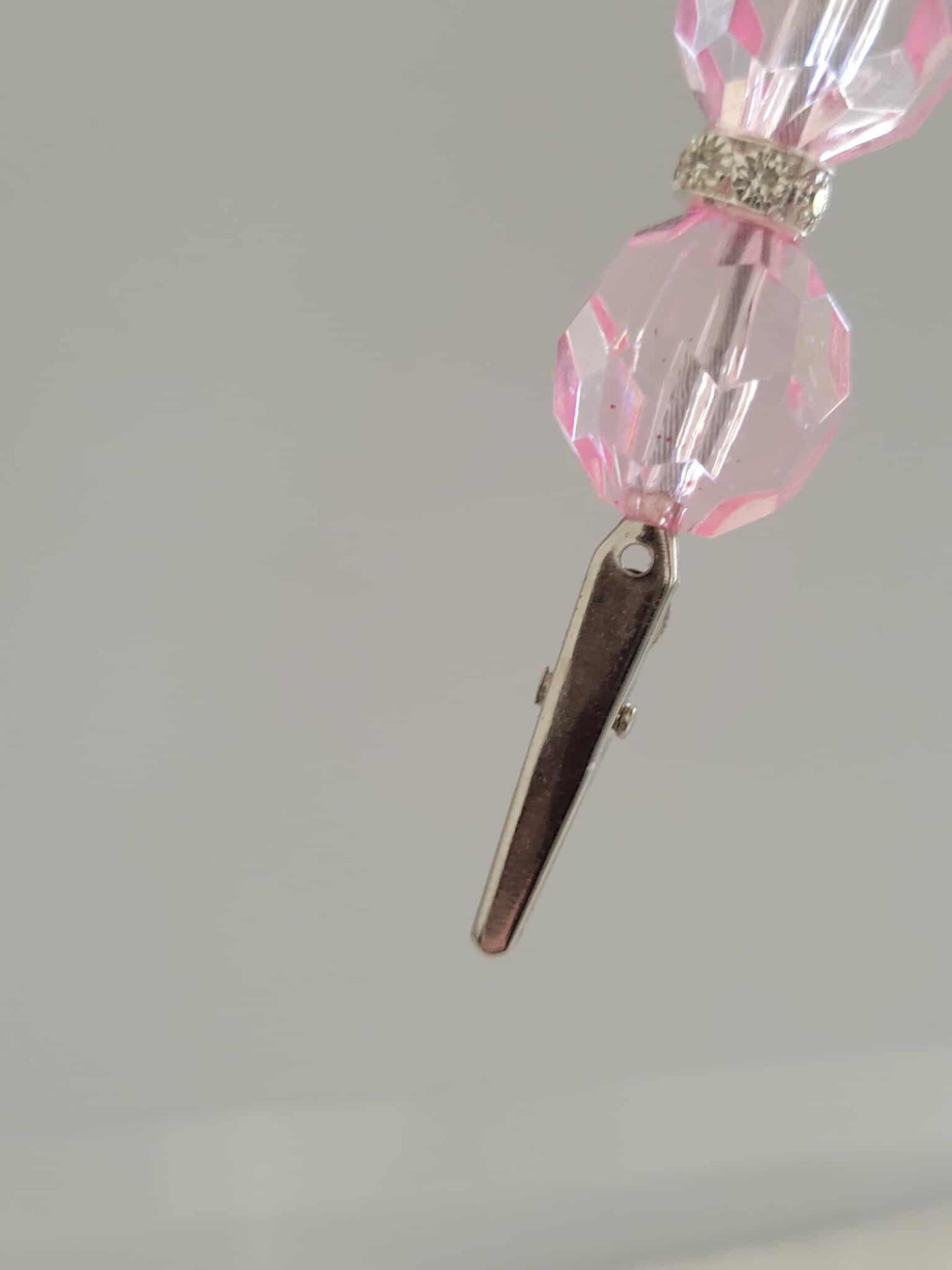 “Pink Crystal Puff Princess Roach Clip”