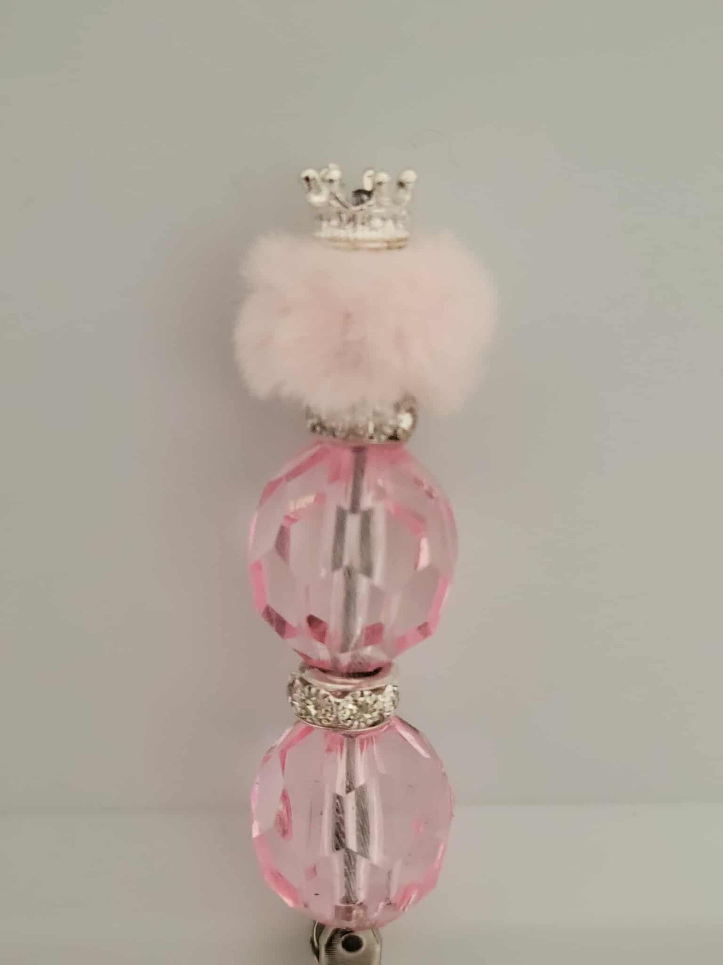 “Pink Crystal Puff Princess Roach Clip”