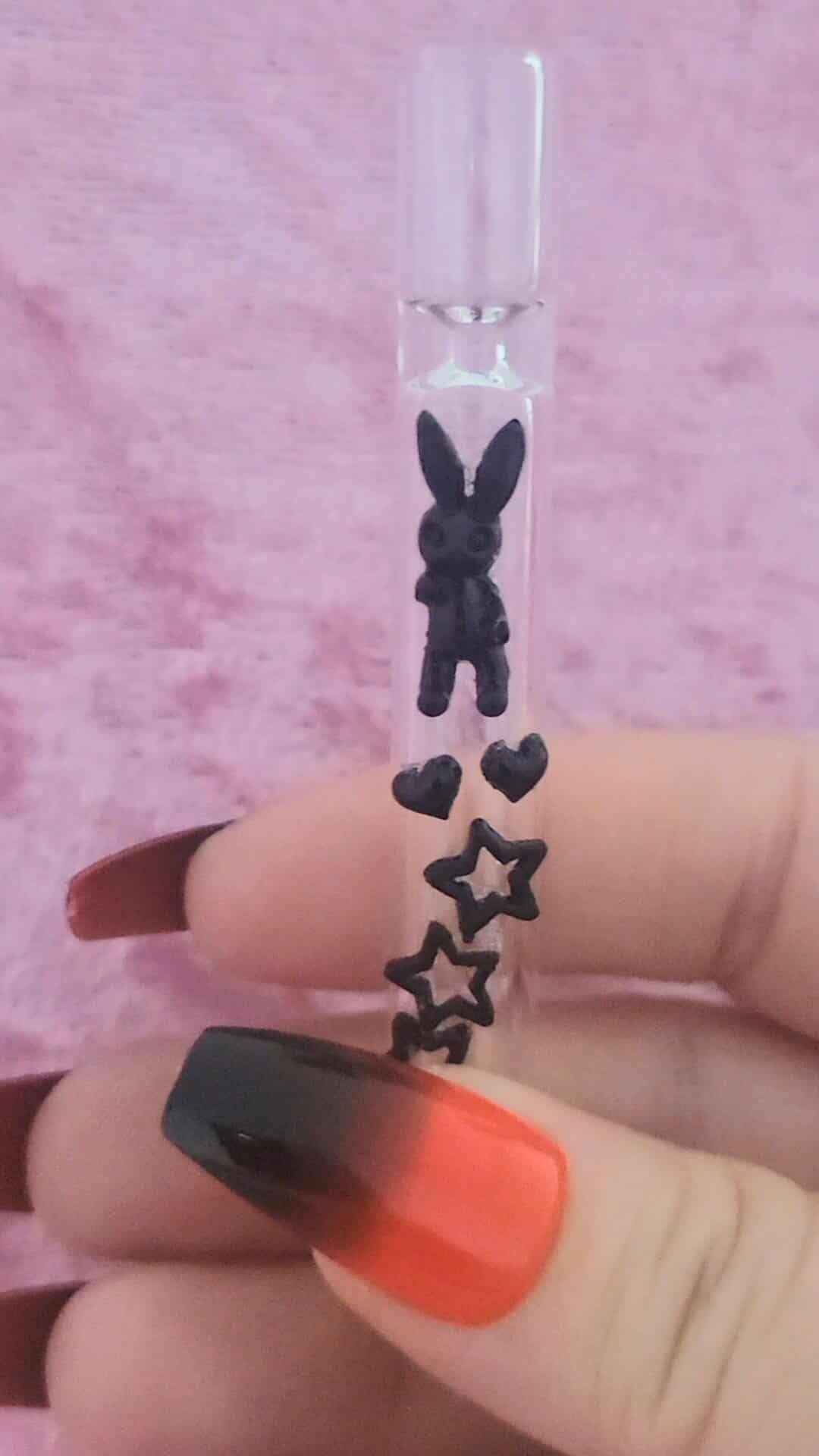 Dark Bunny Nights Glass Chillum