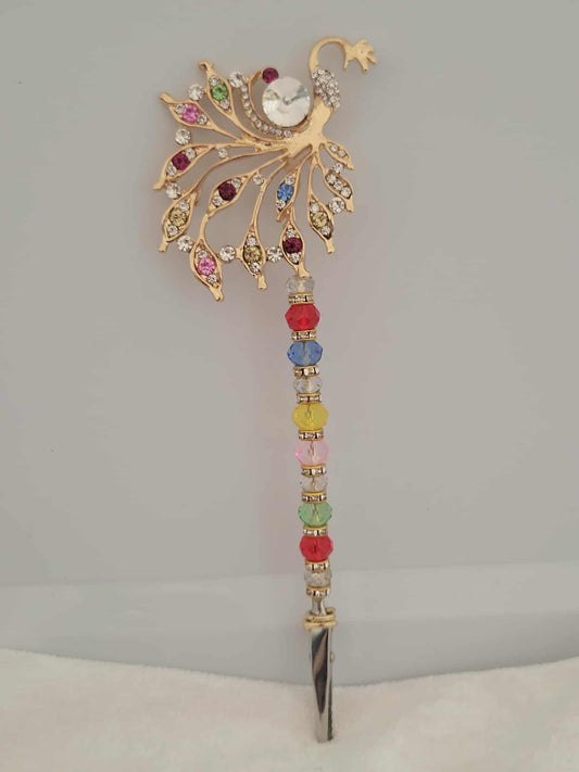 “Peacock Prism Roach Clip”